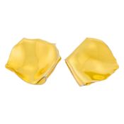 JAR Paris Pair of Gold-Plated Aluminum Rose Petal Earclips