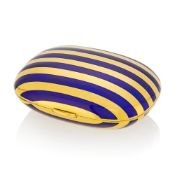 Gold and Blue Enamel Compact