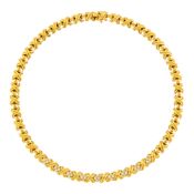 Tiffany & Co. Gold and Diamond 'X' Necklace