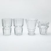 Group of Four Baccarat Blown Glass Vases