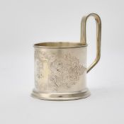 Russian Parcel-Gilt Silver Tea Glass Holder