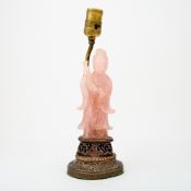 Chinese Rose Quartz Figural Carving