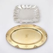 American Sterling Silver Gilt Platter