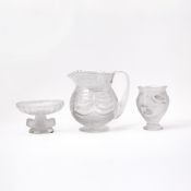 Two Lalique Molded Glass Table Articles