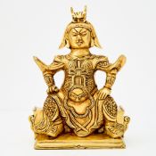 Chinese Gilt Bronze Figure of a Deity