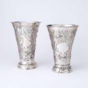 Two Swedish Silver Vases