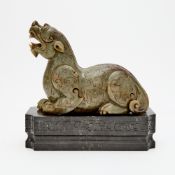 Chinese Carved Jade Beast