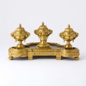 Louis XVI Style Gilt-Bronze and Japanese Lacquered Inkstand