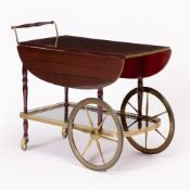 DRGM Mahogany and Brass-Mounted Butler's Wagon