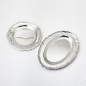 French Silver Charger and Continental Silver Platter
