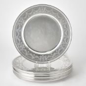 Set of Twelve Tiffany & Co. Sterling Silver Chargers