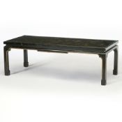 Chinese Black and Gilt- Lacquered Low Table