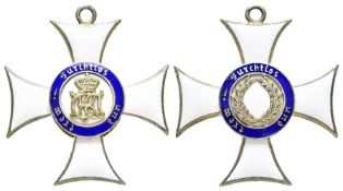 Württemberg, Militärverdienstorden Ritterkreuz, Silber vergoldet und emailliert, OEK 2967, ohne
