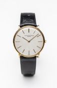 Audemars Piguet Herren Armbanduhr. Ca. 31mm, 750er Gelbgold, Handaufzug. Emailliertes Zifferblatt