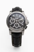 Carl F Bucherer Patravi Big Date Herren Armbanduhr. Ca. 41mm, Edelstahl, Automatik. Schwarzes