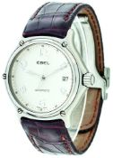 Ebel 1911 Automatik Herren Armbanduhr. Ca. 40mm, Edelstahl, Automatik. Matt-Silberfarbenes