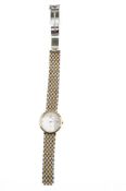 Omega de Ville Unisex Armbanduhr, Edelstahl, Quarz, Datumsanzeige und Gliederarmband, Nr.