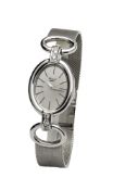 Chopard Geneve, Brillanten Damen Armbanduhr, 750 Weißgold, 6 Brillanten zus. ca. 0,36 ct,