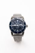 Breitling Superocean Heritage B20 Herren Armbanduhr. Ca. 42mm, Automatik, Edelstahl. Blaues