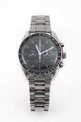 Omega Speedmaster Professional Moonwatch Herren Armbanduhr. Ca. 44mm, Edelstahl, Automatik.