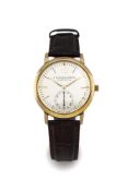 A. Lange & Söhne Sax-O-Mat Herren Armbanduhr. Ca. 37mm, 750er Gelbgold, Automatilk.