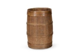 A COOPERED BARREL, EARLY 20TH CENTURY