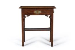 A GEORGE III MAHOGANY SIDE TABLE