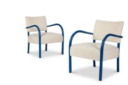 KARL SCHRODER (GERMAN, 1870-1943): A PAIR OF 'MODEL 1459' ARMCHAIRS, CIRCA 1935