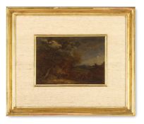 ATTRIBUTED TO THOMAS BARKER OF BATH (BRITISH 1769-1847), TWO MOUNTAINOUS OIL SKETCHES