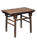 A CHINESE ELM SIDE OR 'ALTAR' TABLE, 19TH OR EARLY 20TH CENTURY