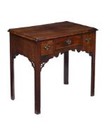 A GEORGE III MAHOGANY SIDE TABLE OR LOWBOY, SECOND HALF 18TH CENTURY