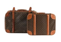 LOUIS VUITTON, MONOGRAM, TWO COATED CANVAS AND LEATHER TRAVEL CASES