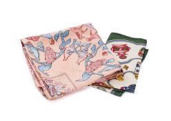 HERMÈS, EARLY AMERICA, A SILK SCARF