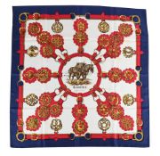 HERMÈS, CUIVRERIES, A SILK SCARF