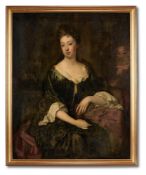 FOLLOWER OF SIR GODFREY KNELLER, PORTRAIT OF LADY ISABELLA LEGH IN A BROWN DRESS