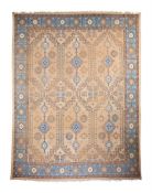 A LARGE WOVEN CARPET