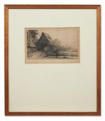ALPHONSE LEGROS (FRENCH 1837-1911), WHEELWRIGHT'S HOME (LA MAISON DU CHARRON)