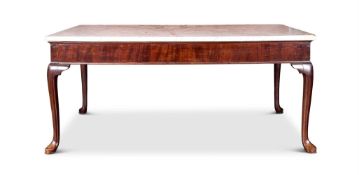 A GEORGE II MAHOGANY SIDE TABLE, MID-18TH CENTURY