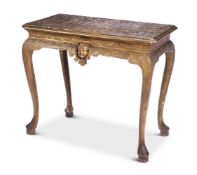 A GEORGE I GOLD-PAINTED AND GESSO SIDE TABLE, CIRCA 1720