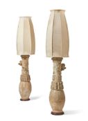 A PAIR OF CHINESE 'QINGBAI' FUNERARY VASES, SONG DYNASTY (960-1279 AD)