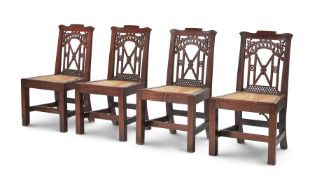 A SET OF EIGHT GEORGE III MAHOGANY SIDE CHAIRS, CIRCA 1760