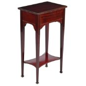 A MAHOGANY AND BRASS MOUNTED SIDE OR OCCASIONAL TABLE FRENCH