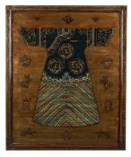 A DECORATIVE LARGE PAINTING OF A CHINESE ROBE