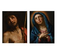 FOLLOWER OF GIOVANNI FRANCESCO BARBIERI, CALLED GUERCINO (17TH CENTURY), ECCE HOMO; MADONNA