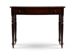 A REGENCY MAHOGANY BREAKFRONT SIDE TABLE, CIRCA 1820