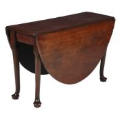Y A GEORGE III MAHOGANY DROP-LEAF TABLE, CIRCA 1740