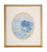 G. V. PETTITT (19TH CENTURY), SILVER HOW FROM THE ISLAND GRASMERE