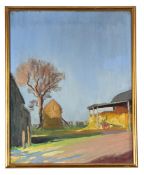 BRITISH SCHOOL (20TH CENTURY), THE FARMYARD
