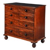 A GEORGE IV MAHOGANY CHEST OF DRAWERS, CIRCA 1825