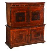 A WALNUT, CROSSBANDED AND INLAID ESCRITIORE, ANGLO-DUTCH OR ANGLO-GERMAN, 18TH CENTURY
